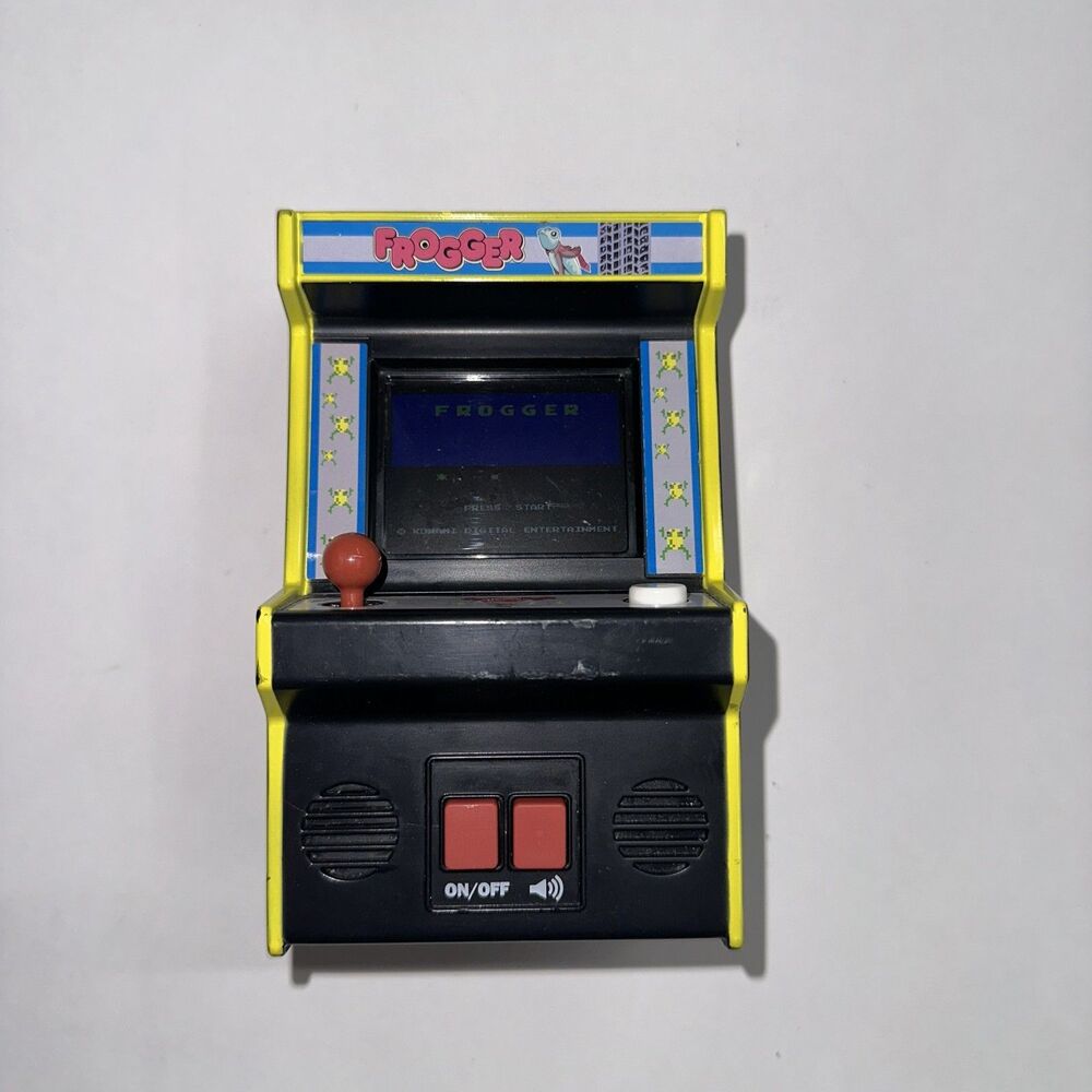 Frogger Micro Arcade Mini Cabinet Handheld Retro Video Game TESTED WORKS